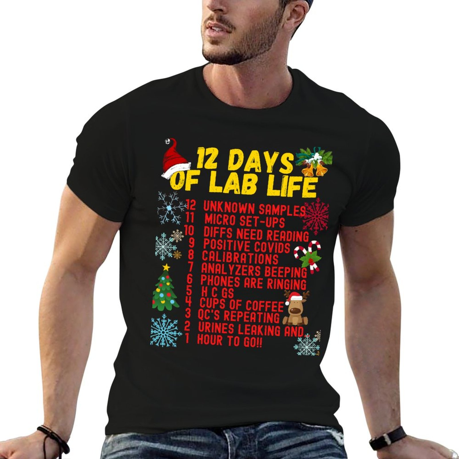 Medical Lab Day - Футболка «12 DAYS OF LAB LIFE